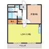 フローレンス 1LDKの間取り