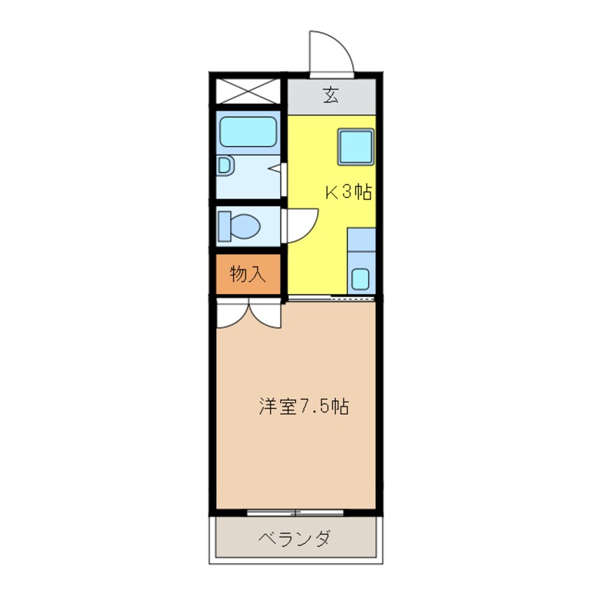 間取図 ベルトップⅠ