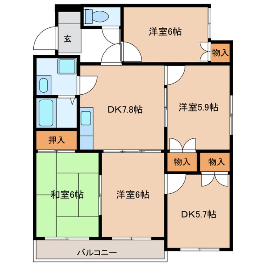 間取図 PALACE SHINO