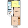 ファミールM&T　B 2DKの間取り