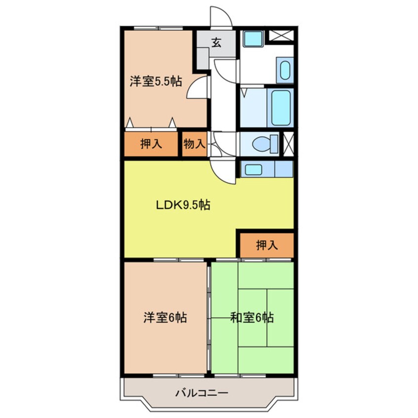 間取図 ア・ドリーム松田