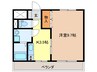 グリーンヒルズ 1Kの間取り