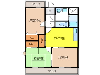間取図 ア・ドリーム村山