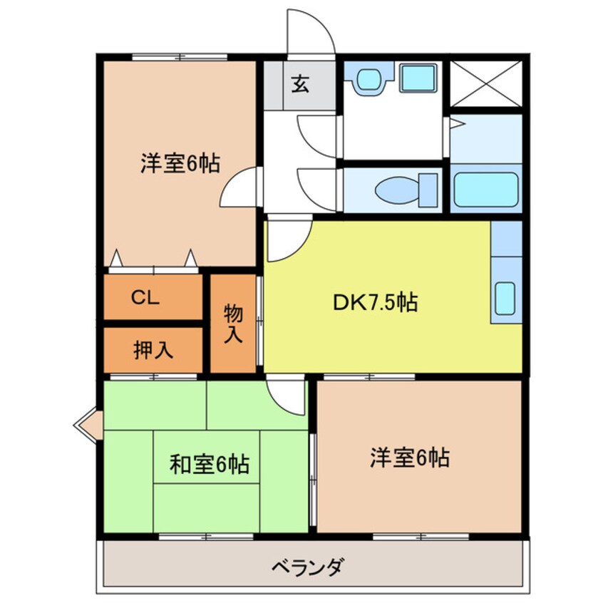 間取図 ア・ドリーム村山