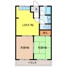 パークタウンⅠ 2LDKの間取り
