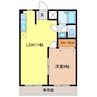 サンハイツ東本郷 1LDKの間取り