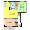 プラムフィールド A 2LDKの間取り