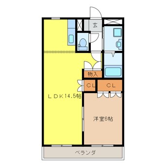 間取図 グリーンコート(前野町)