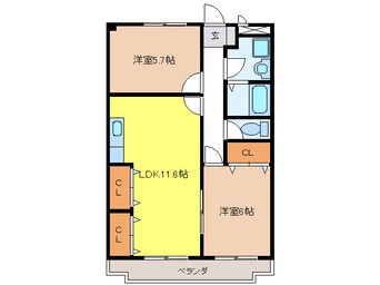 間取図 グランドハイツ春日