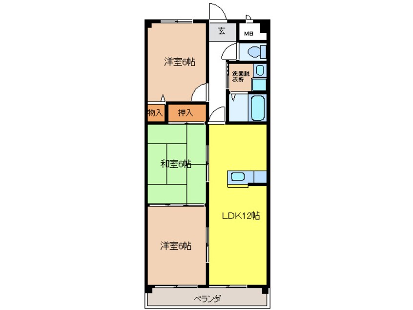 間取図 アーバンヒルズ長山