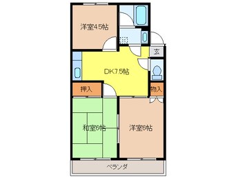 間取図 中濃ハイツ