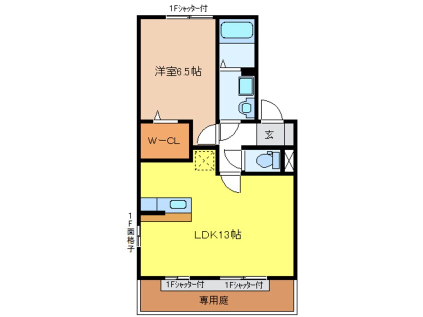 間取図 ノース・ウエスト蘇原B