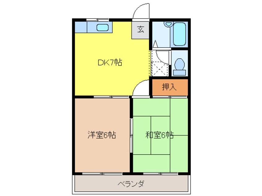 間取図 シャンポールモリ　B