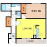 フィオーレ 1LDKの間取り
