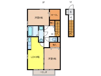 間取図 リビングタウン鵜沼 A