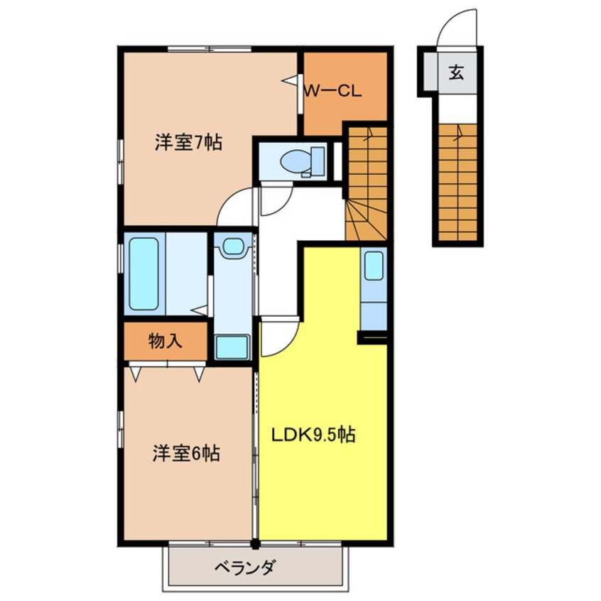 間取図 リビングタウン鵜沼 C