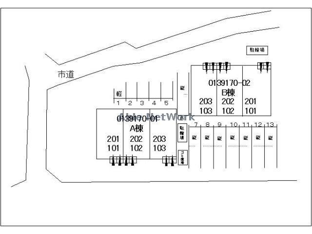 駐車場 メロウ・パーシモン