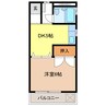 コーポ前野 1DKの間取り