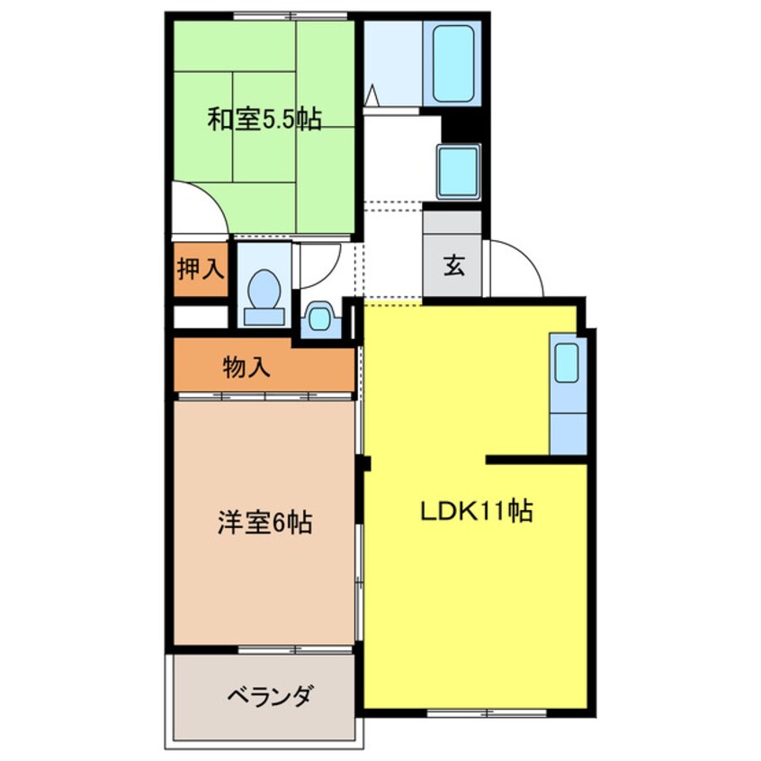 間取図 トリヴァンベール新加納