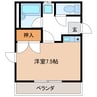 オーツゥ 1Rの間取り