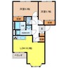 ベルクレスト 2LDKの間取り