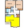 ベルクレスト 2LDKの間取り