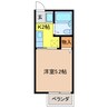 あじさい 1Kの間取り