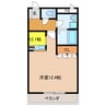 アクアライフエムズ 1Kの間取り