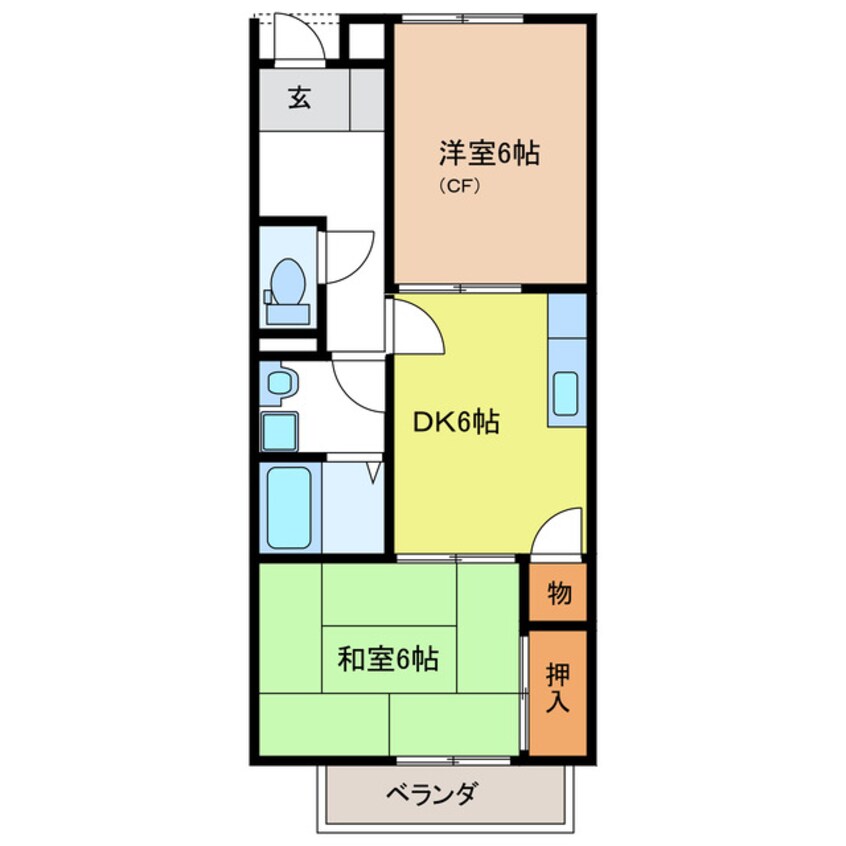 間取図 グランメール小瀬