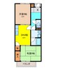 グランメール小瀬 2DKの間取り
