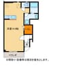コロレ 1Rの間取り