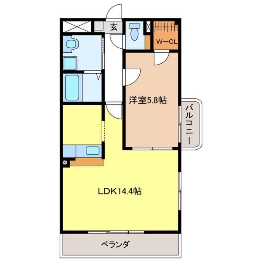 間取図 サプリーム苧ヶ瀬