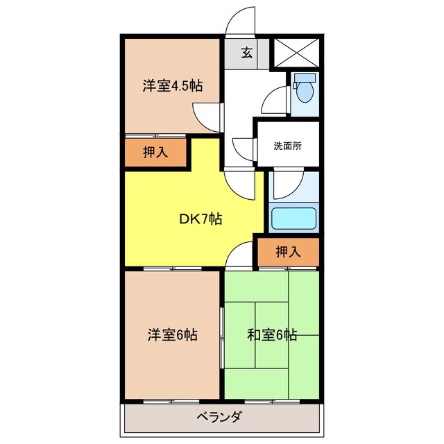 間取り図 パークハイツⅡ
