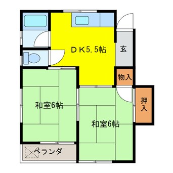 間取図 シティー青雲