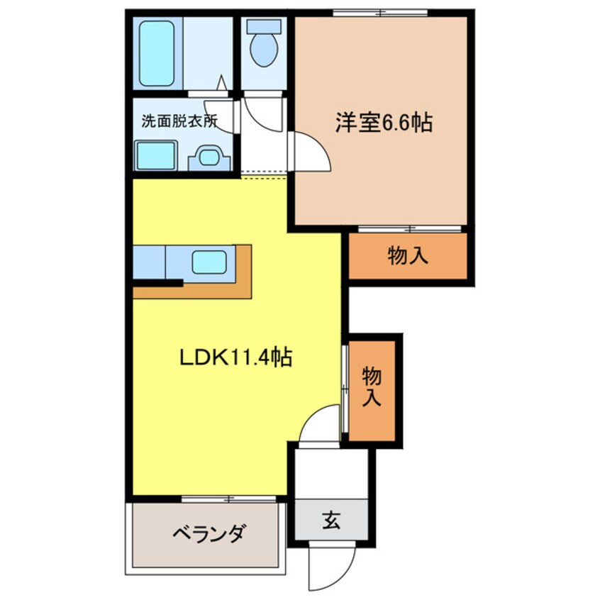 間取図 グランコート(関市)