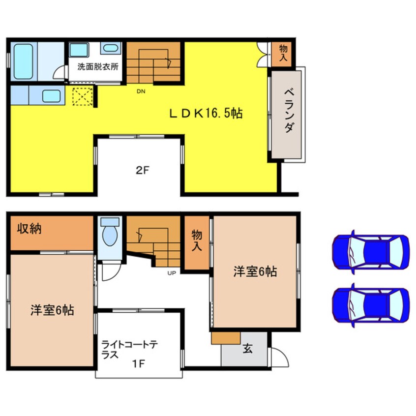 間取図 フォレスト23柄山