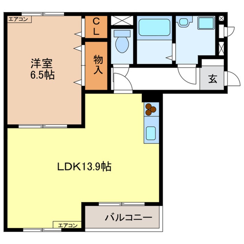 間取図 ラ・ポワール豊水