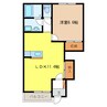 Green townⅡ 1LDKの間取り