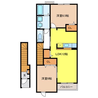 間取図 ブルックベル　B