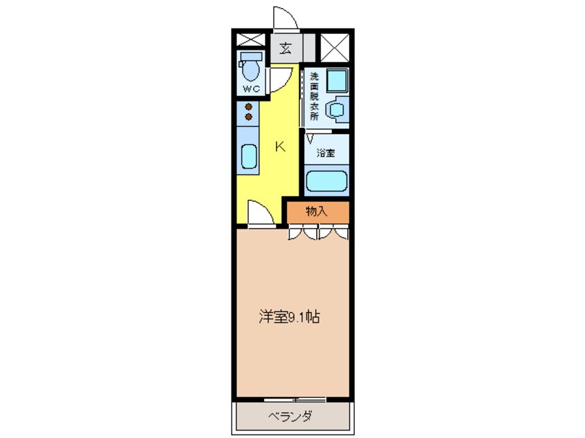 間取図 リュクス大杉