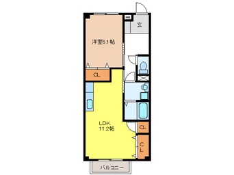 間取図 クレア　いもじや