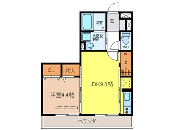 間取図 アザレ蘇原　H棟