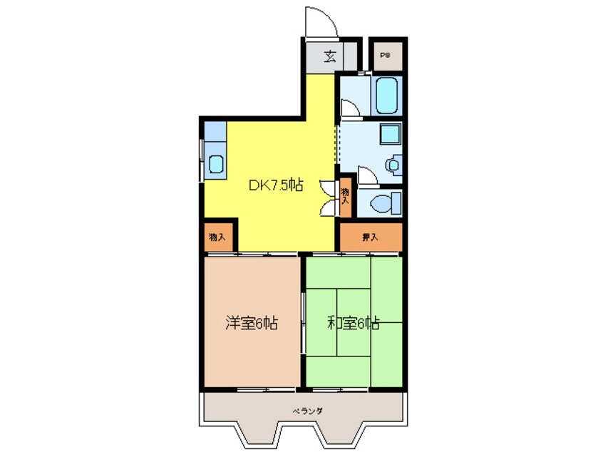 間取図 グリーンハイツ大竹