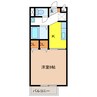 SurplusカメヤマB 1Kの間取り