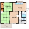 浅野貸家 3DKの間取り