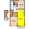 ロマネクスⅡ 2LDKの間取り
