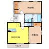 エルドラード清水 2LDKの間取り