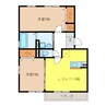 エルドラード清水 2LDKの間取り