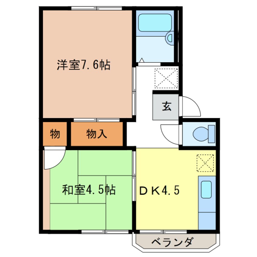 間取図 シャルム川崎