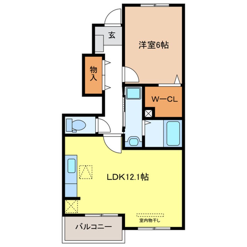 間取図 コート・デ・ラ・モンターニュ